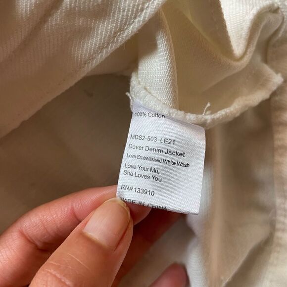 Show me Your Mumu Dover Denim Jacket Size M - Picture 9 of 12